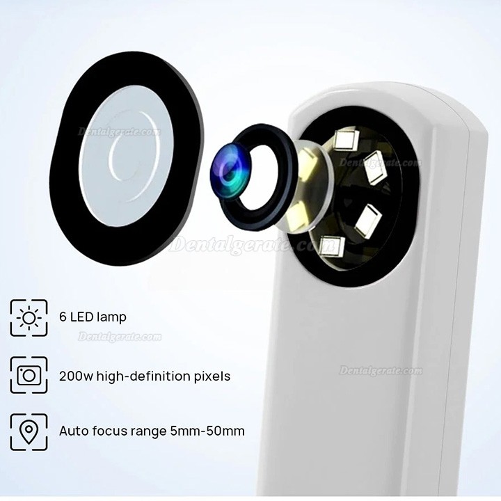 Dental USB Intraoralkamera Autofokus 4,0 Megapixel, 6 LED-Lampe